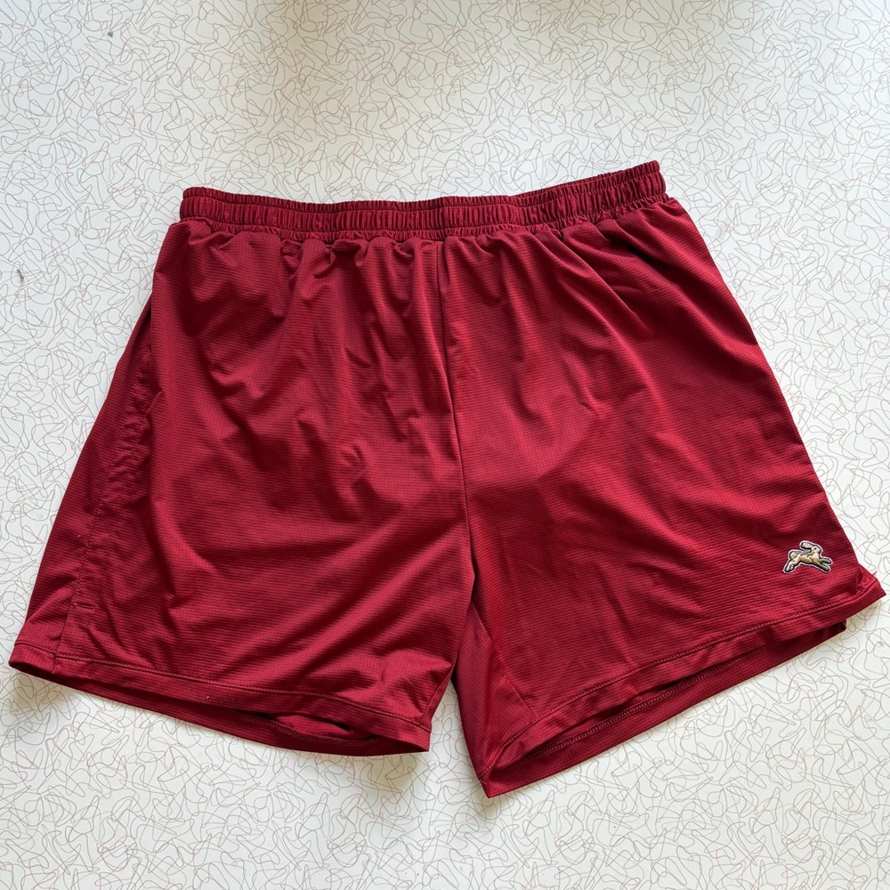 Tracksmith Red Twilight Running Shorts